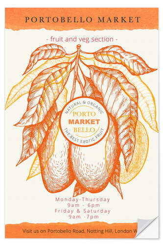Sisustustarra Portobello Market London - Organic Mango