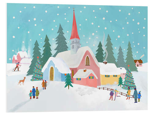 Foam board print Christmas church