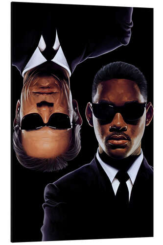 Aluminium print Men in Black