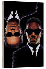 Wood print Men in Black