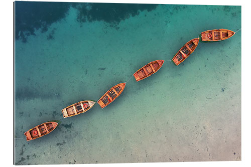 Galleritryck Boats of Braies