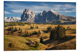 Magnettafel Seiser Alm am Nachmittag
