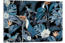 Gallery print Tropical Midnight Jungle Toucans