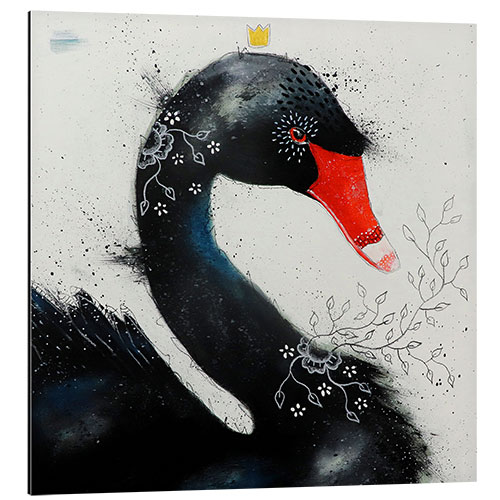 Cuadro de aluminio Enchanting black swan