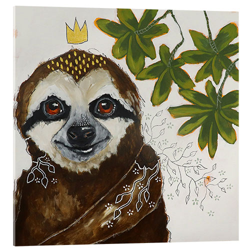 Tableau en verre acrylique Sloth days