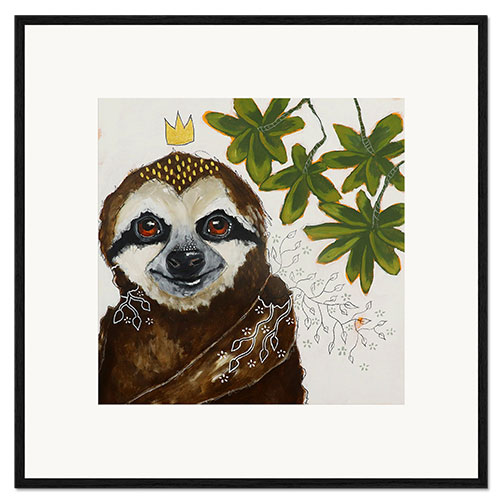Framed art print Sloth days