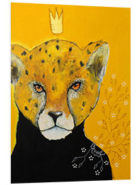 Hartschaumbild Gepard jagt das Sonnenlicht