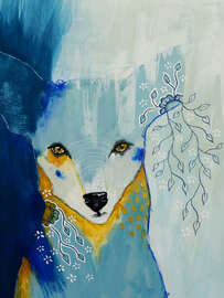 Magnettafel Fuchs nach dem Regen