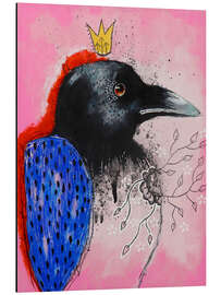 Magnettafel Träumender Rabe