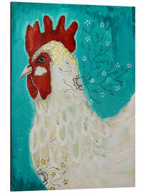 Tableau en aluminium Beautiful rooster