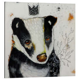 Magnettafel Dachs aus dem Wald