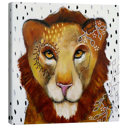 Canvas print Rusty the lion