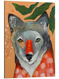 Magnettafel Die Naturschönheit eines Wolfs