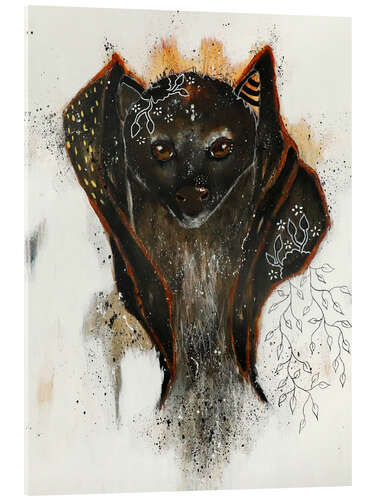 Acrylic print Bat - a mystical encounter