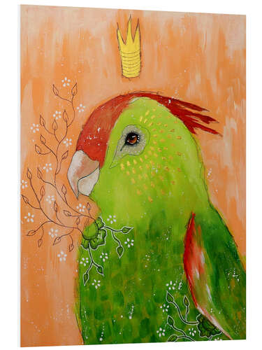 Foam board print Colorful parrot daydream