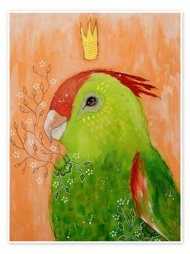 Poster Colorful parrot daydream