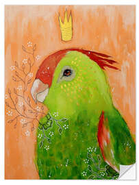 Wall sticker Colorful parrot daydream