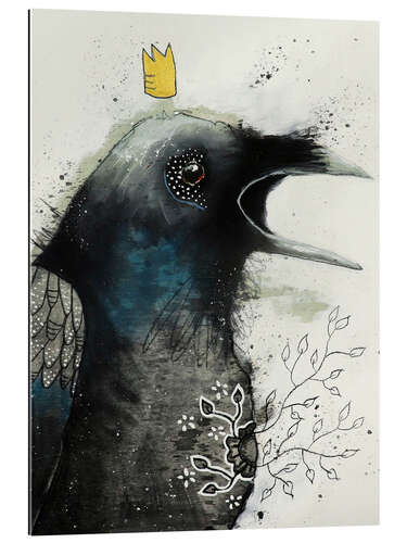 Gallery print Raven with crown