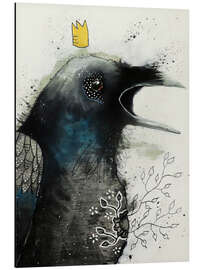 Magnettafel Rabe mit Krone
