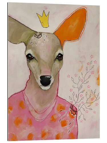 Gallery print Deer in a pink sweater