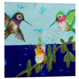 Acrylglasbild Kolibris - fliegende Edelsteine