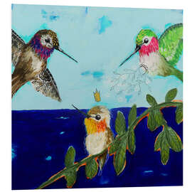 Hartschaumbild Kolibris - fliegende Edelsteine