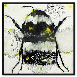 Gerahmter Kunstdruck Pollen und Hummeln