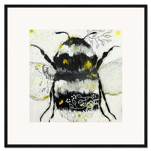 Kunsttryk i ramme Pollen and bumblebees