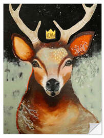 Vinilo para la pared Nature calls the deer