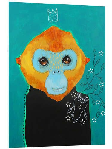 Foam board print Little monkey