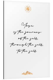 Magnettafel Yoga is the journey