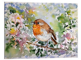 Tableau en plexi-alu The cute Robin