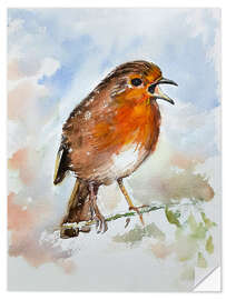 Wall sticker The Singing Robin