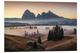 Quadro em PVC Seiser Alm before sunrise II