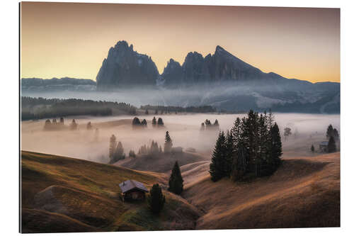 Gallery print Seiser Alm before sunrise II