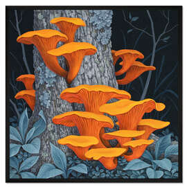 Gerahmter Kunstdruck Fungi