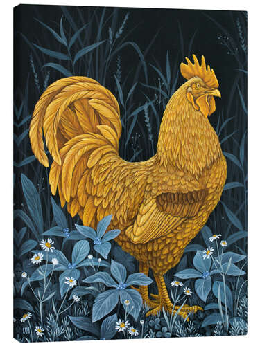 Tableau sur toile Golden Rooster