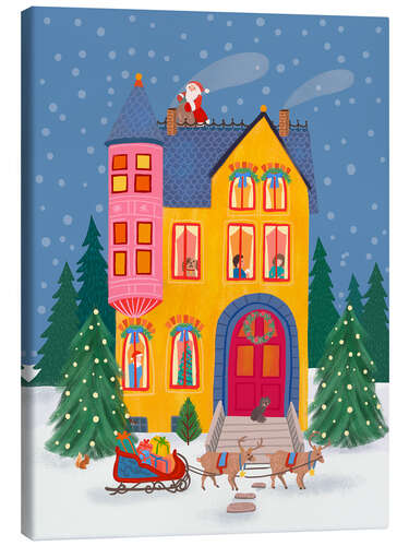 Canvas print Santa is here