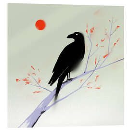 Quadro em acrílico Japanese raven