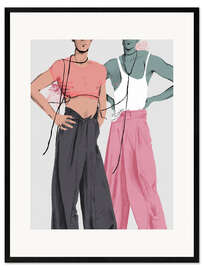 Innrammet kunsttrykk Wide pants