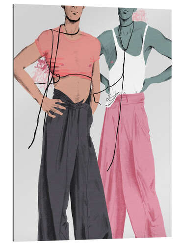 Gallery print Wide pants