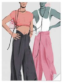 Wall sticker Wide pants