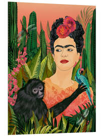 Print på skumplade Min Frida Kahlo