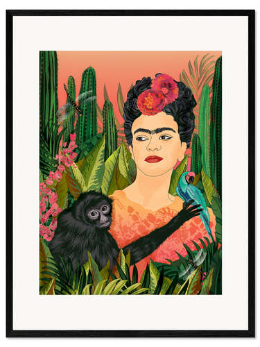 Impresión de arte enmarcada My Frida Kahlo