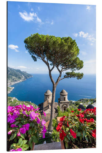 Aluminium print Garden of Villa Rufolo in Ravello, Amalfi Coast, Italy