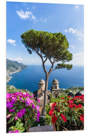 Tableau en PVC Garden of Villa Rufolo in Ravello, Amalfi Coast, Italy