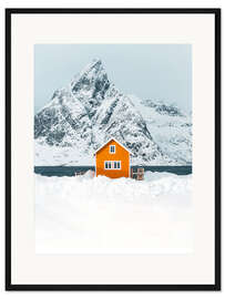 Gerahmter Kunstdruck Das Gelbe Haus