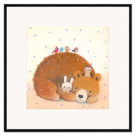 Framed art print Animalfriends