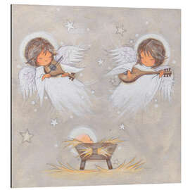 Magnettafel Jesuskind mit Engeln