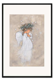 Gerahmter Kunstdruck Engel mit Taube